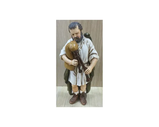 Ditta Montanini Pastori Landi 1308 Zampognaro 13 cm resina