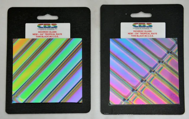 Cbs Dichroic Tropical Rays 3/4 su quadrati 4x4 vetro