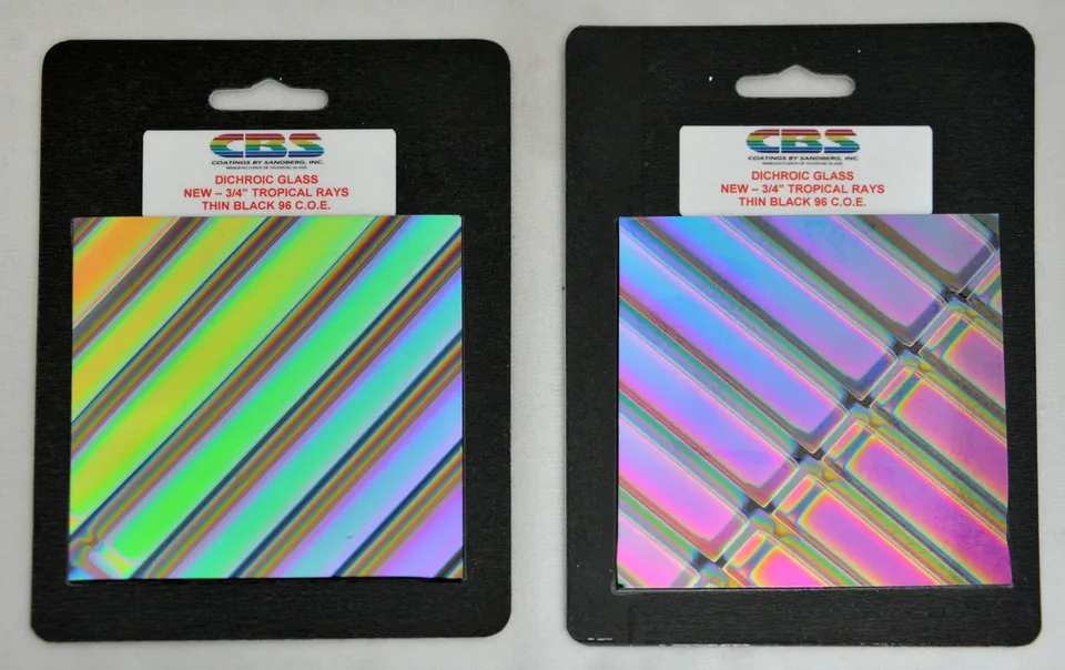 Cbs Dichroic Tropical Rays 3/4 su quadrati 4x4 vetro