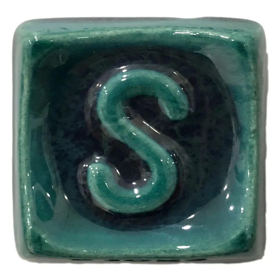 CERCO S 1053 Petrol Green smalto ceramico 335 ml verde trasparente bassa cottura