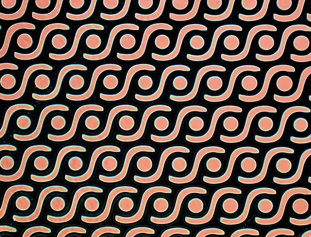 Cbs Borderline Rings Salmon vetro fusione quarto foglio COE