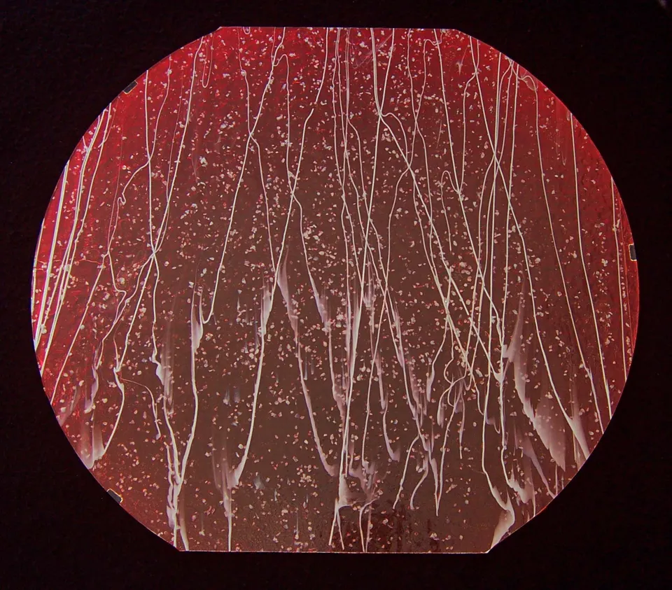 Cbs Dichroic Mardi Gras 4237 vetro Cyan Rosso COE 90
