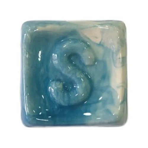CERCO EBR 058 Turquoise Blue colore ebru blu turchese