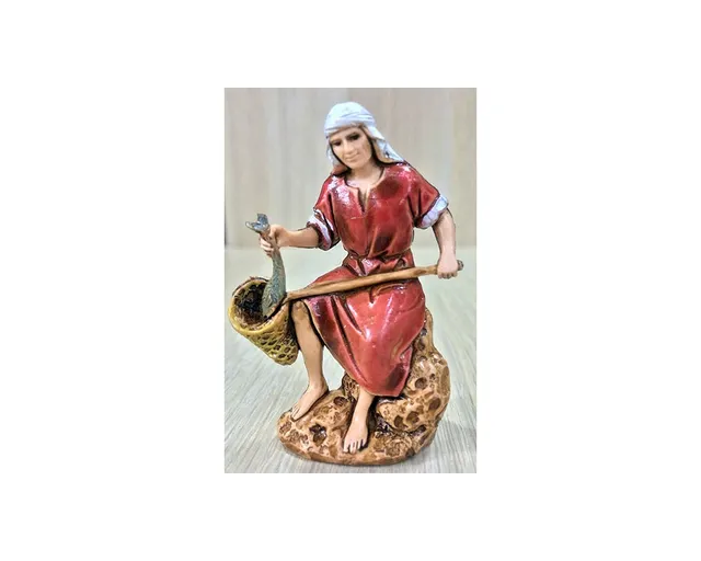 Ditta Montanini Pastori Landi 6513 Pescatore statuina presepe