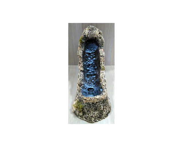 Ditta Montanini R6 cascata presepe resina 15x7,5x21 cm