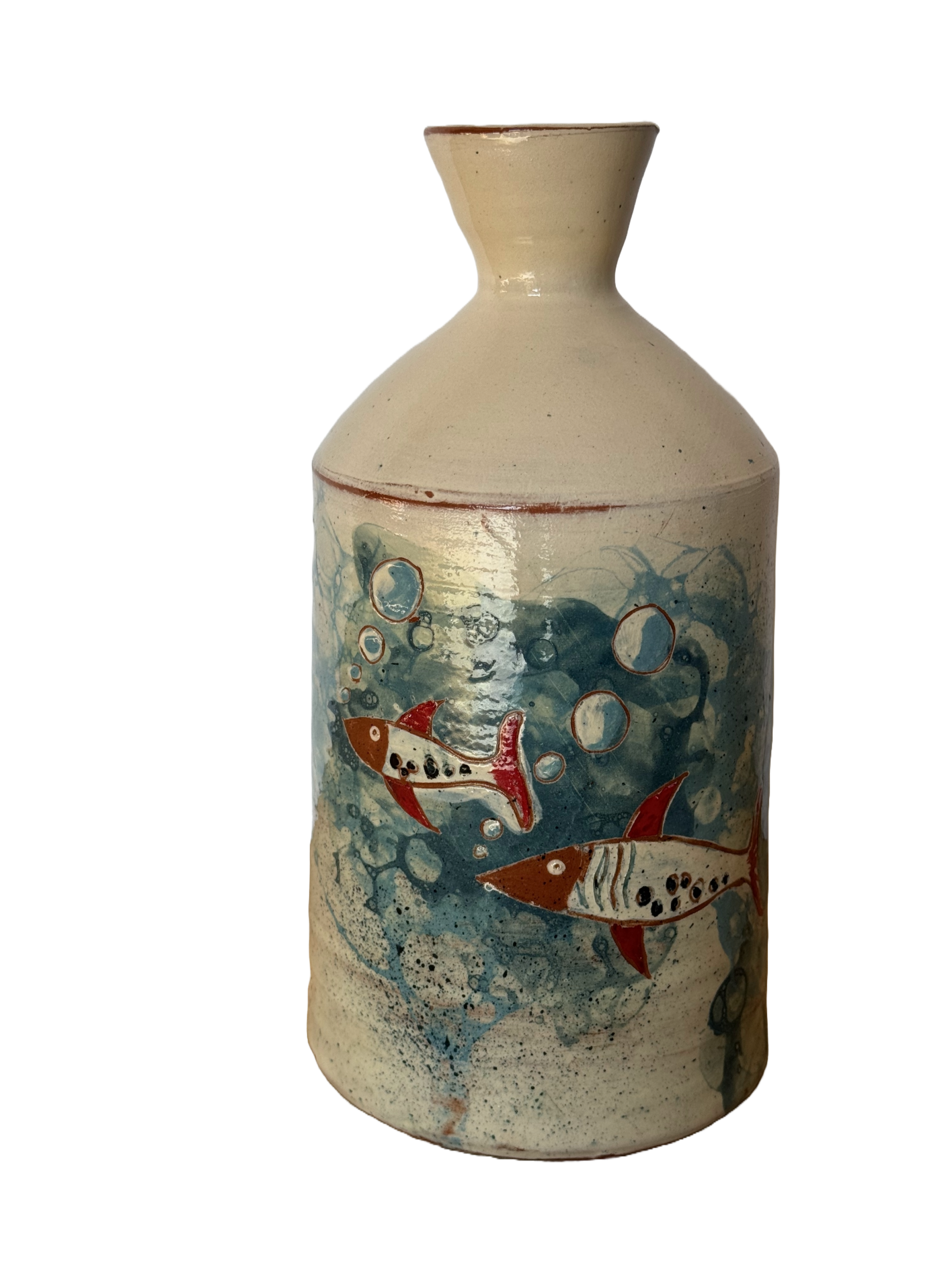 OrientéObjets Figuerolles Bouteille bottiglia pesci