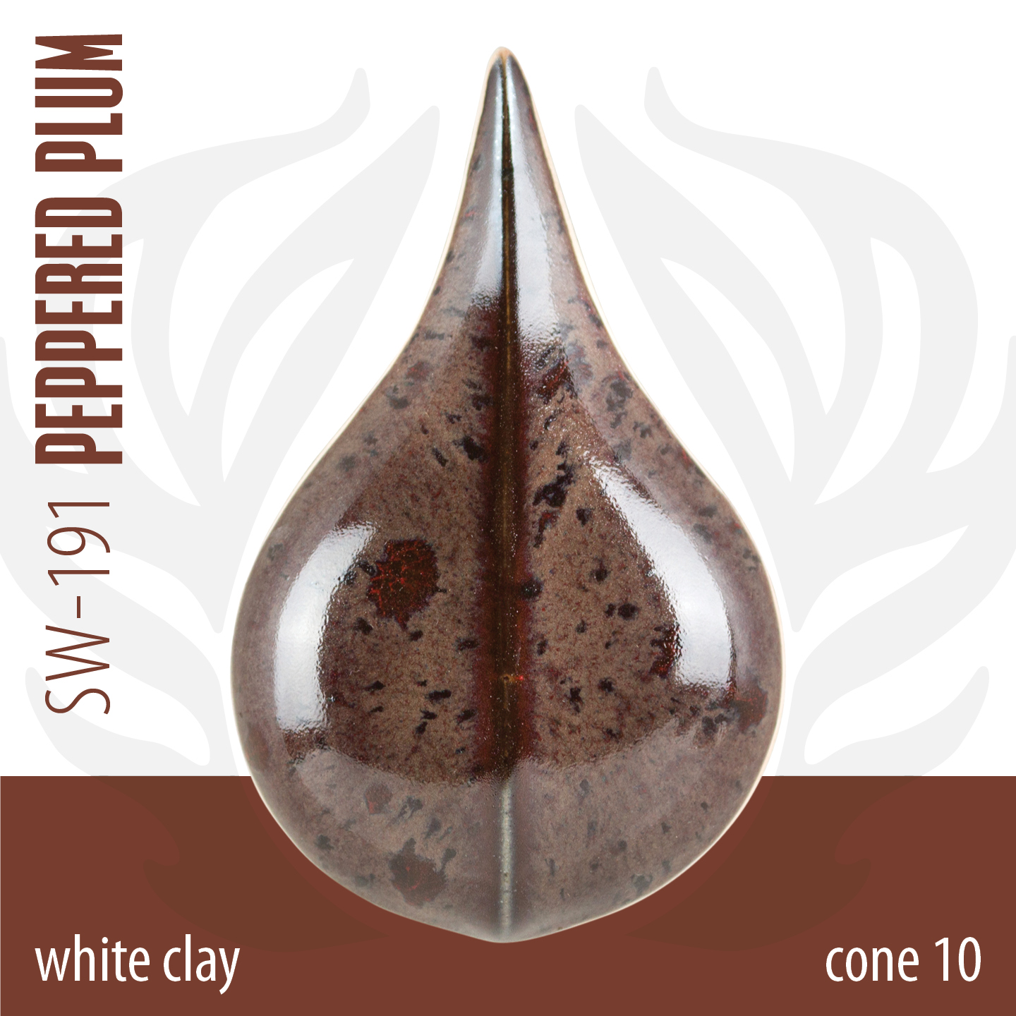 Mayco Foundations Peppered Plum smalto viola maculato
