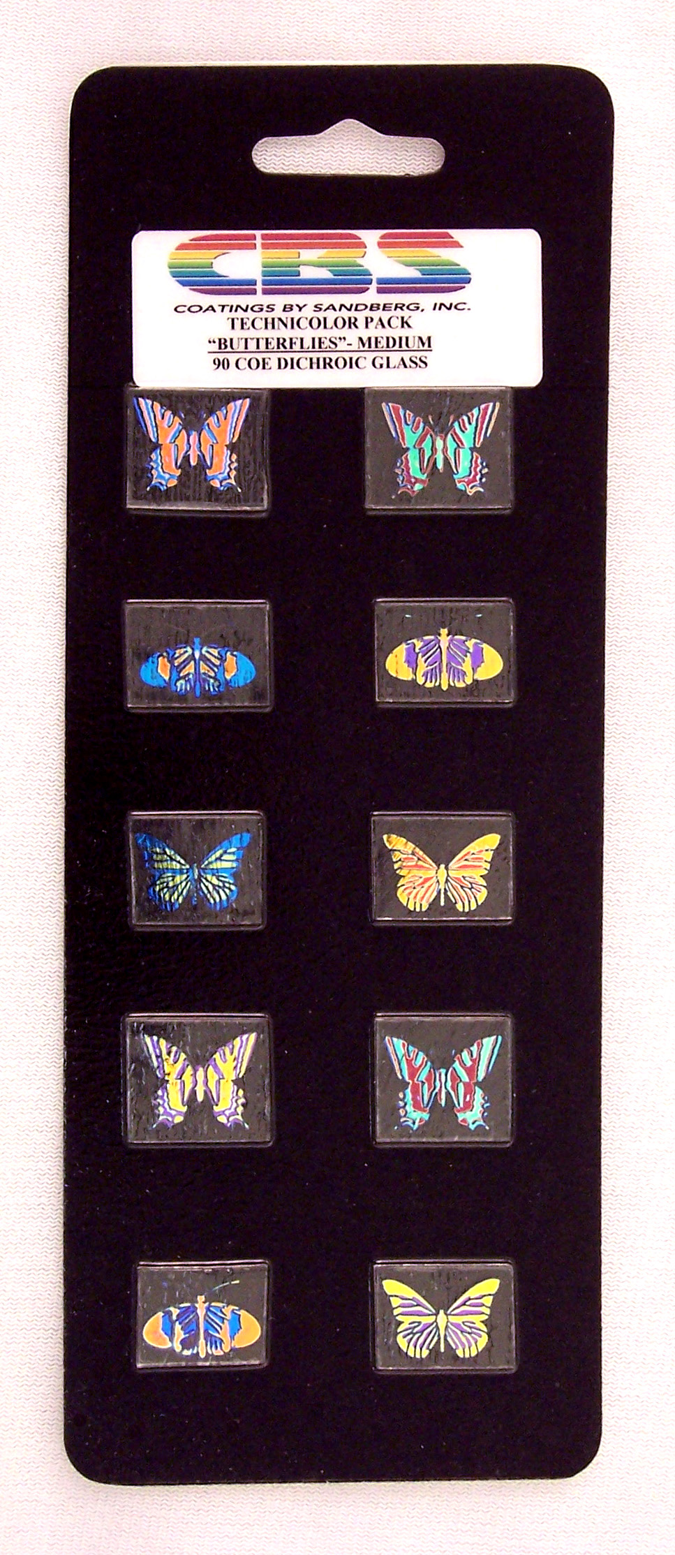 Cbs Technicolor Butterflies vetro dicroico 10 pezzi medium