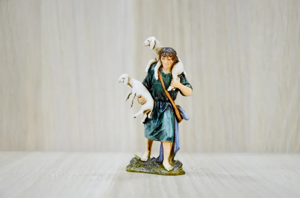 Pastori Landi 0175-03 Buon Pastore 10 cm statuina presepe