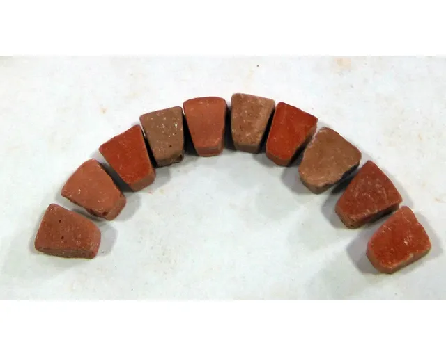 Tegole terracotta 2233 mattoni per arco 0,8x0,6 50 pezzi