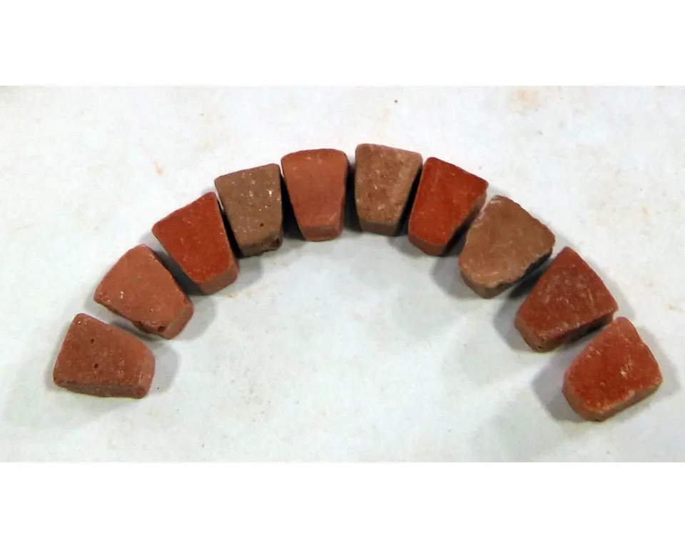 Tegole terracotta 2233 mattoni per arco 0,8x0,6 50 pezzi