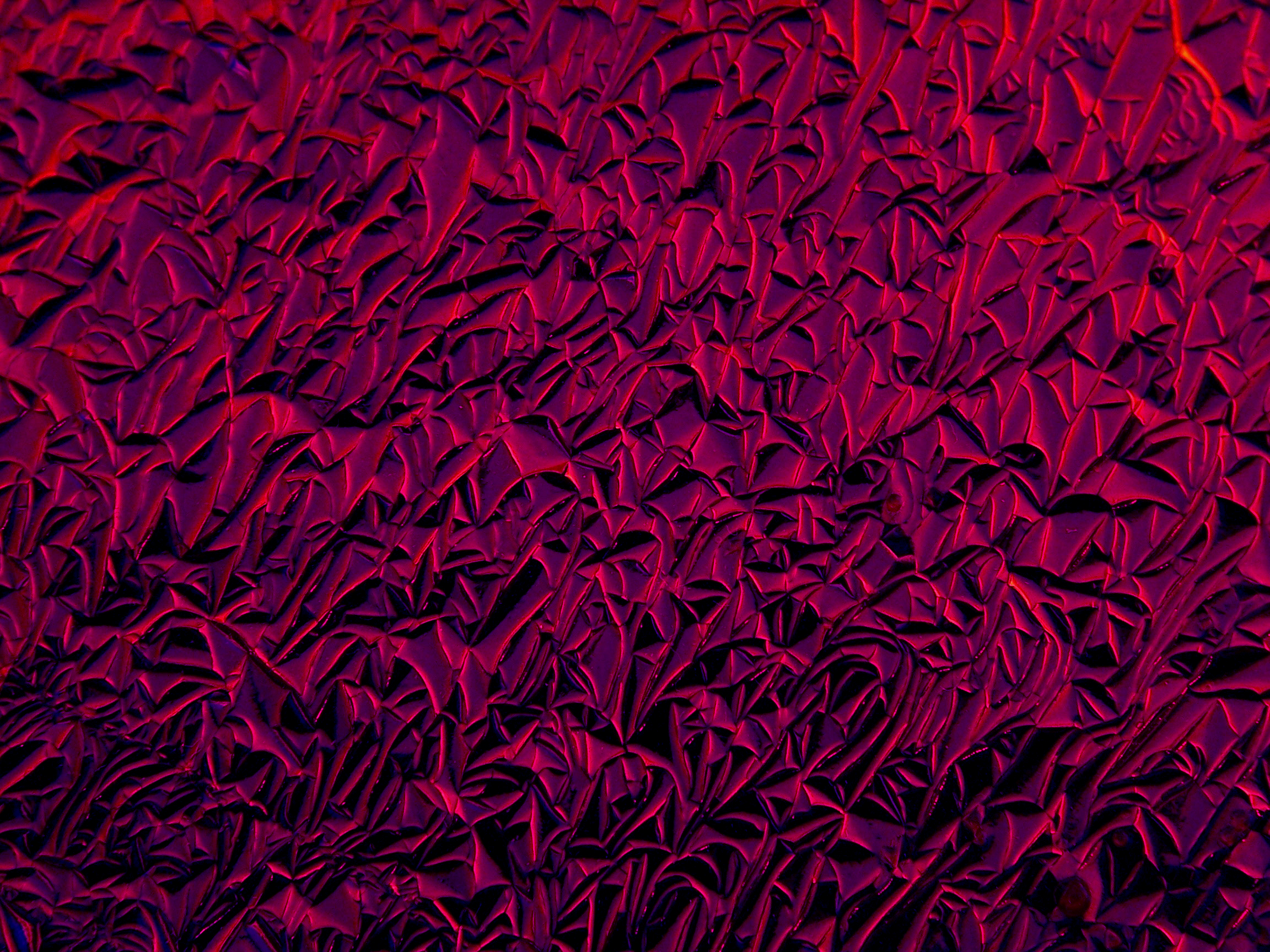 CBS Dichroic Crinklized Black Cherry vetro dicroico tondo 19"