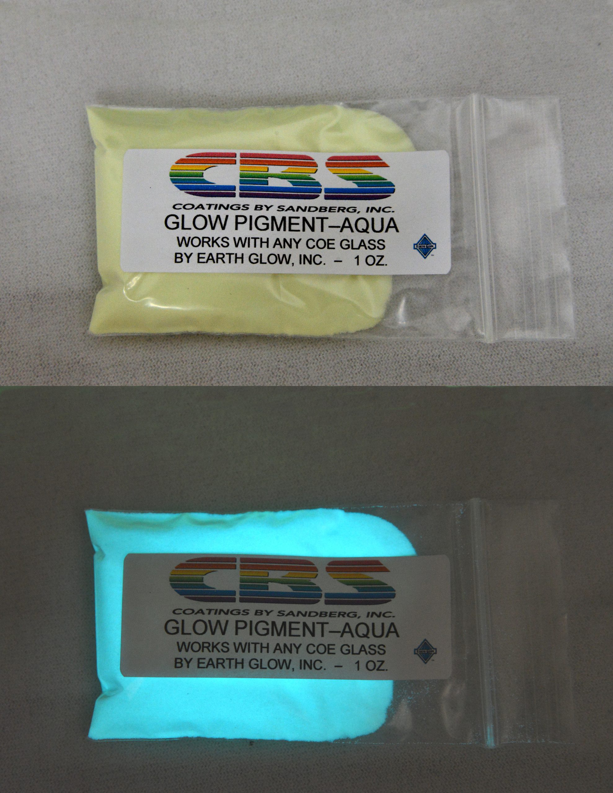Cbs Glow Pigment Aqua pigmento fosforescente 1 oncia