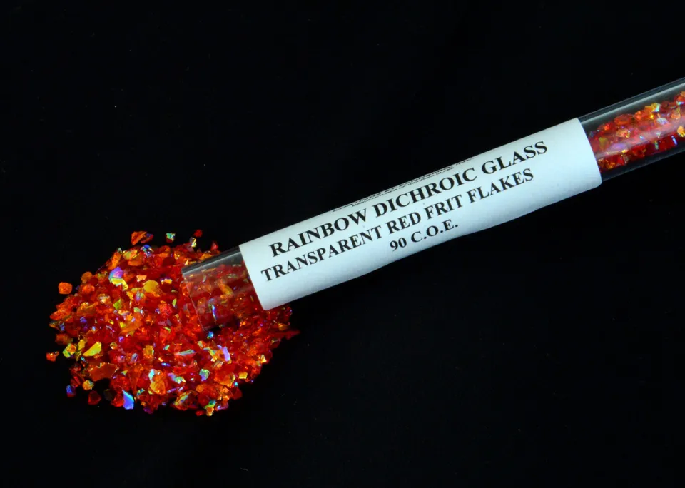 Cbs Coarse Frit Flakes Red frit vetro rosso 1 oncia