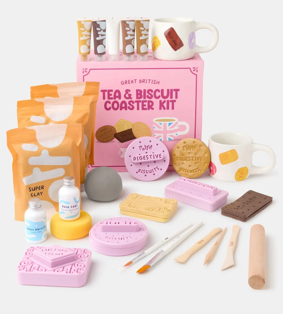 Pott'd Bundles Kit Ceramica Tazza Biscotto e Sottobicchieri