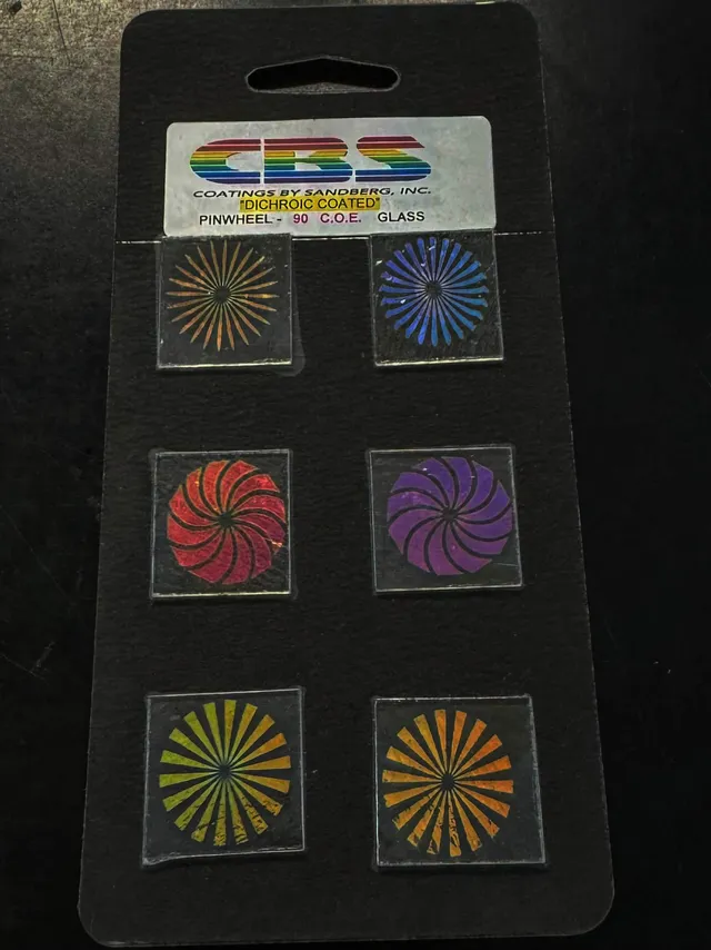 Cbs Pinwheel Pack Large vetro dicroico 6 pezzi 1"