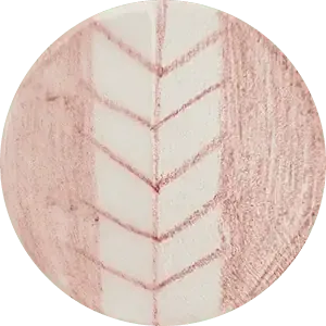 Cerama Sottocristalline Matita Chrysanthos rosa decoro ceramica