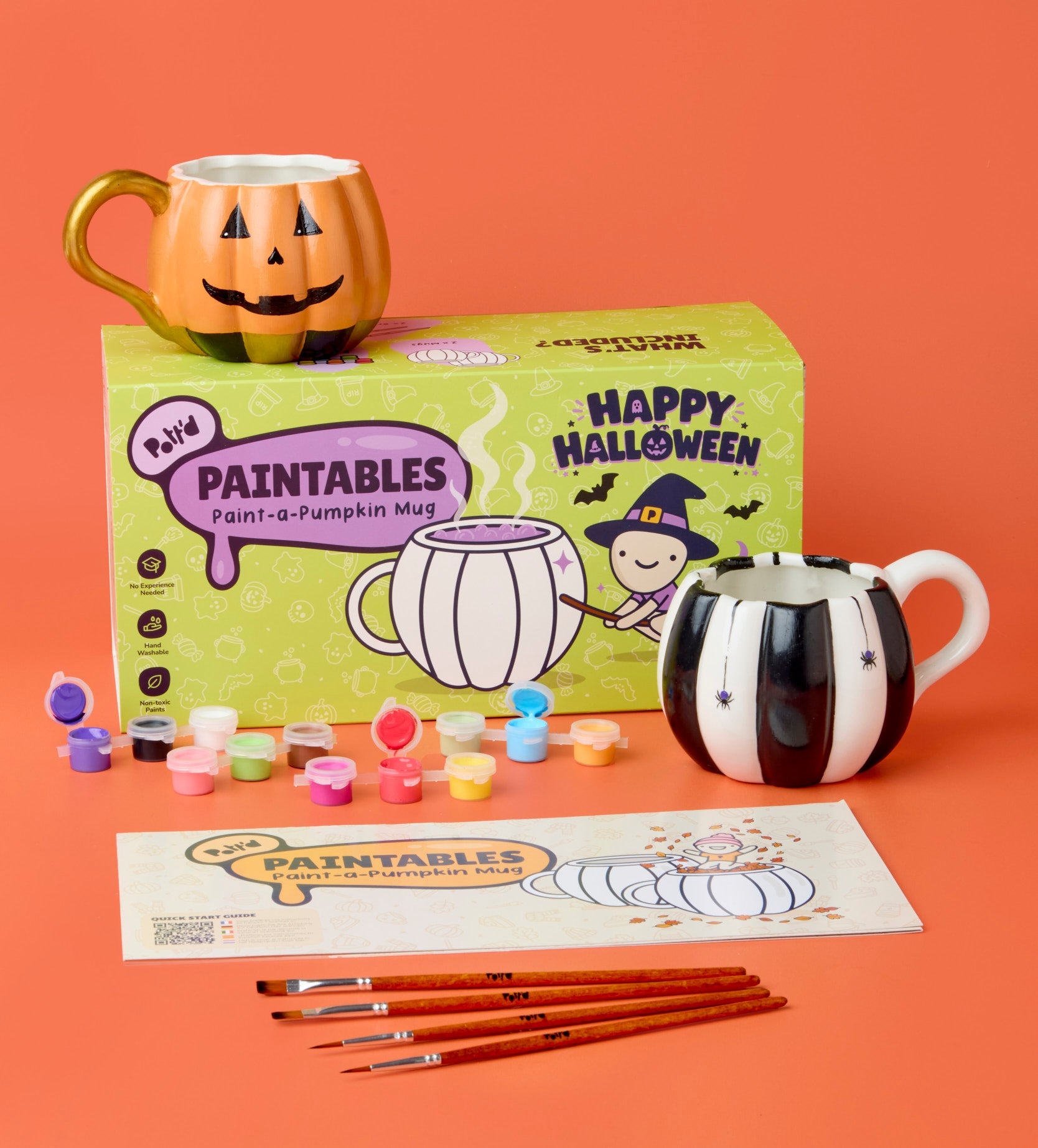 Pott'd Painting Kits Halloween set 2 tazze zucca