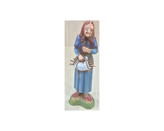 Montanini Pastori Landi 1017 Vecchia Statuina Presepe 10 cm