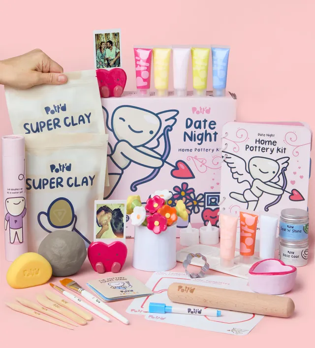 Pott'd Home Pottery Kits Kit Ceramica Date Night