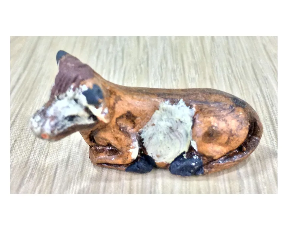 Ditta Montanini T4004 Bue Terracotta 4 cm Presepe