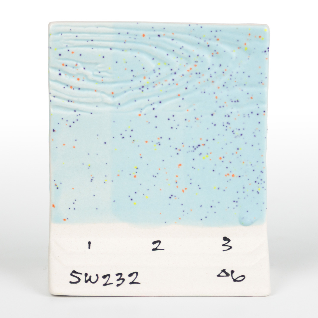 Mayco Stoneware Baby Blue Speck smalto ceramico azzurro puntinato