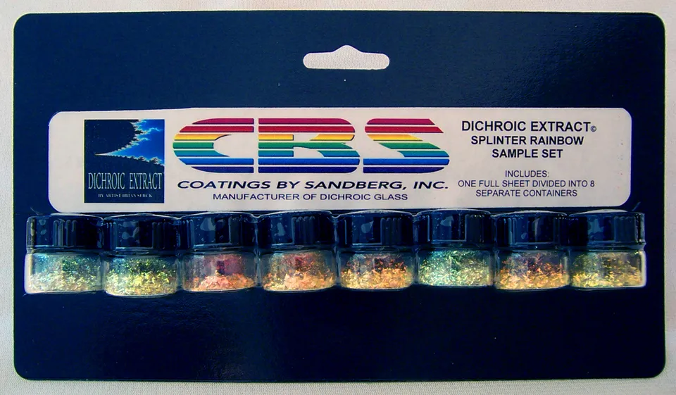 Cbs Dichroic Extract Splinter Rainbow set vetro fusione 8 colori