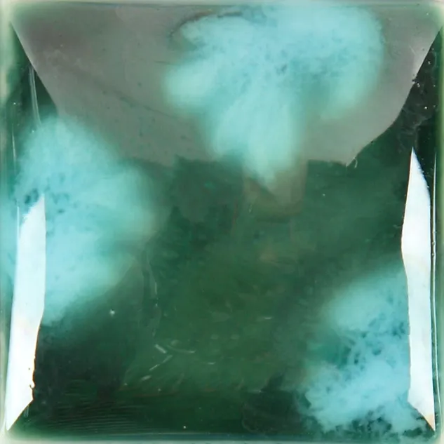 Mayco Pottery Cascade Emerald Falls smalto verde