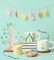 Pott'd Bundles Pasqua e Tazze kit ceramica e tazze da dipingere
