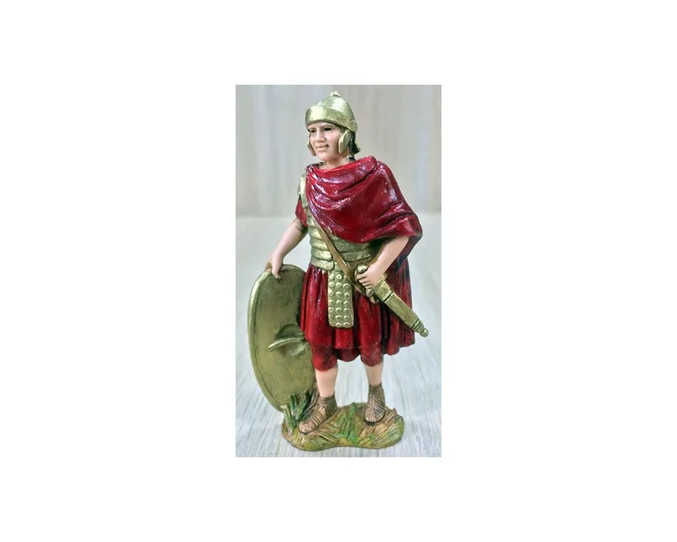 Pastori Landi 8033 Soldato Scudo Ovale Statuina Presepe 8 cm