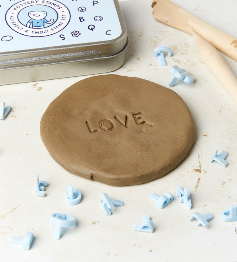 Pott'd Pottery Stamps Timbri per Argilla Alfabeto e Simboli