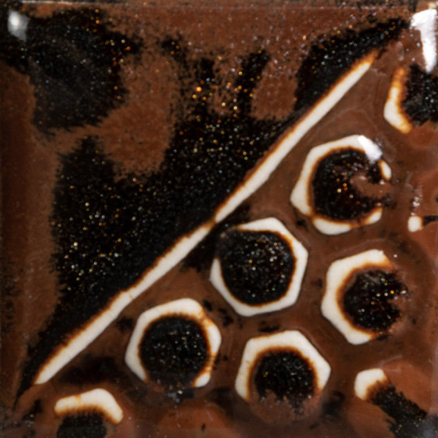 Mayco Elements Copper Adventurine smalto rame marrone