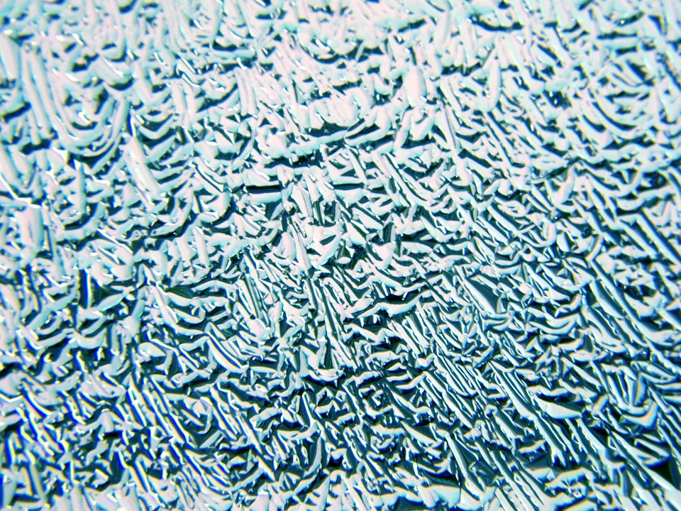 CBS Dichroic Crinklized vetro dicroico Red Silver Blue 19 pollici