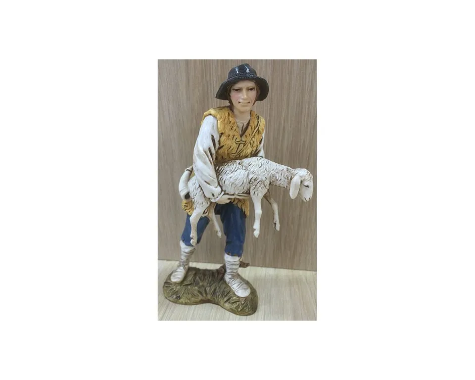 Ditta Montanini Landi 1252-07 Buon Pastore statuina resina 12 cm