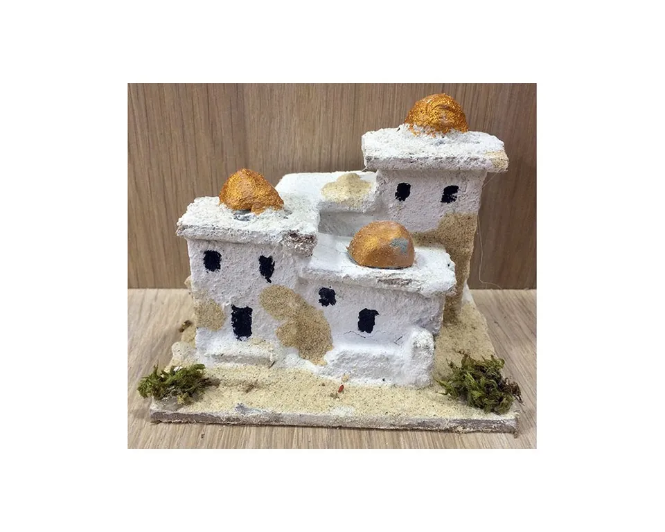 Ditta Montanini Casette in sughero CA2 Casa araba casetta presepe 10 cm