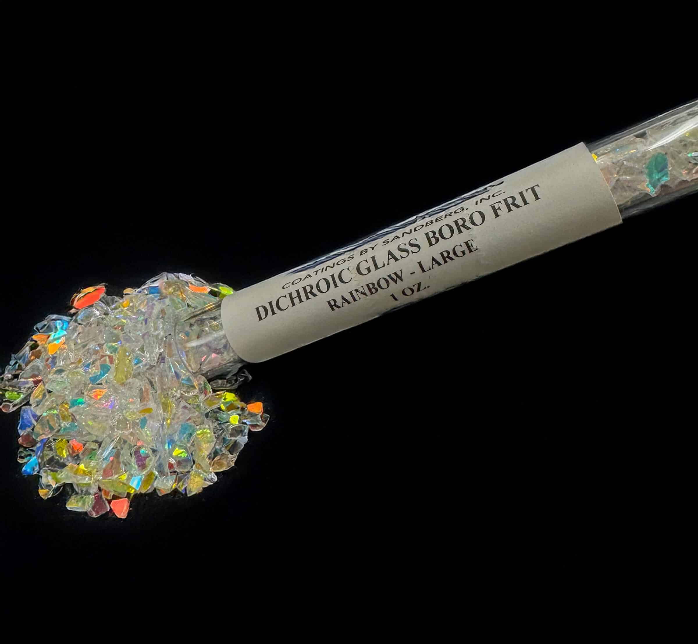 Cbs Dichroic Coarse Frit Frit boro trasparente 1 oz rainbow