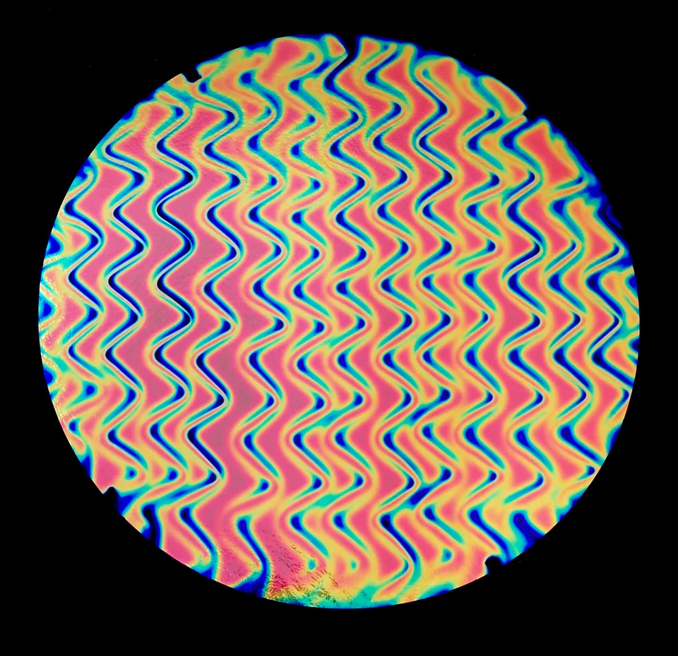 CBS Dichroic Twizzle Salmon vetro dicroico fusione