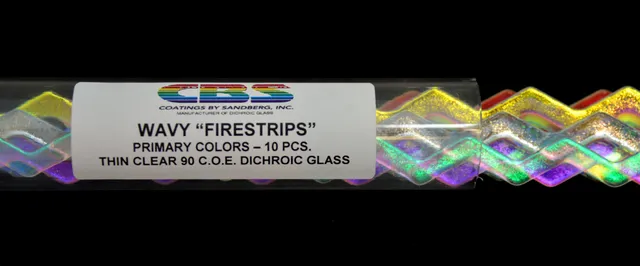 CBS Firestrips Strisce Vetro 6MM Primary Colors Wavy