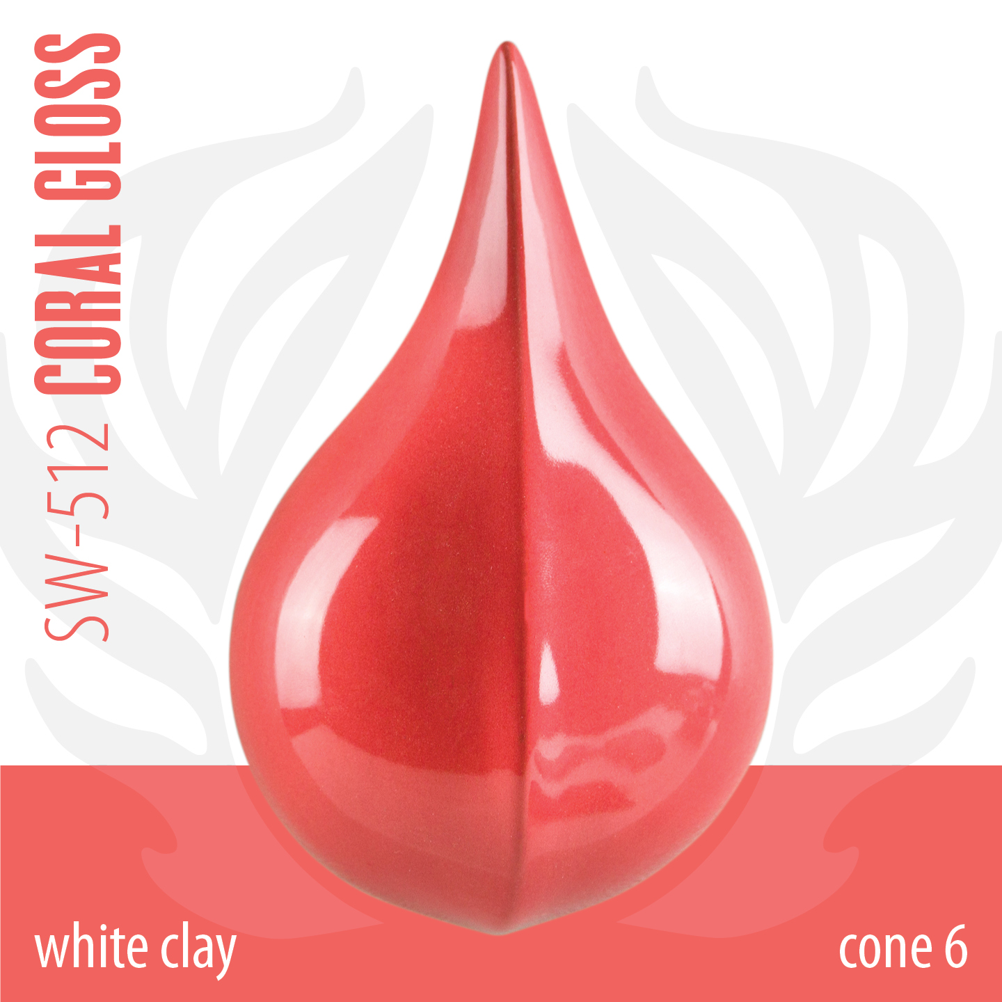 Mayco Foundations Coral Gloss smalto grès corallo