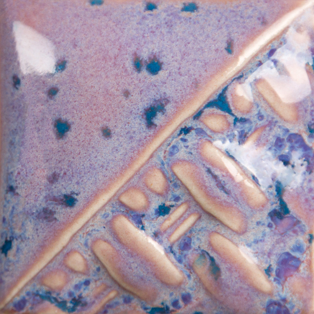 Mayco Foundations Purple Aster smalto ceramica viola con cristalli