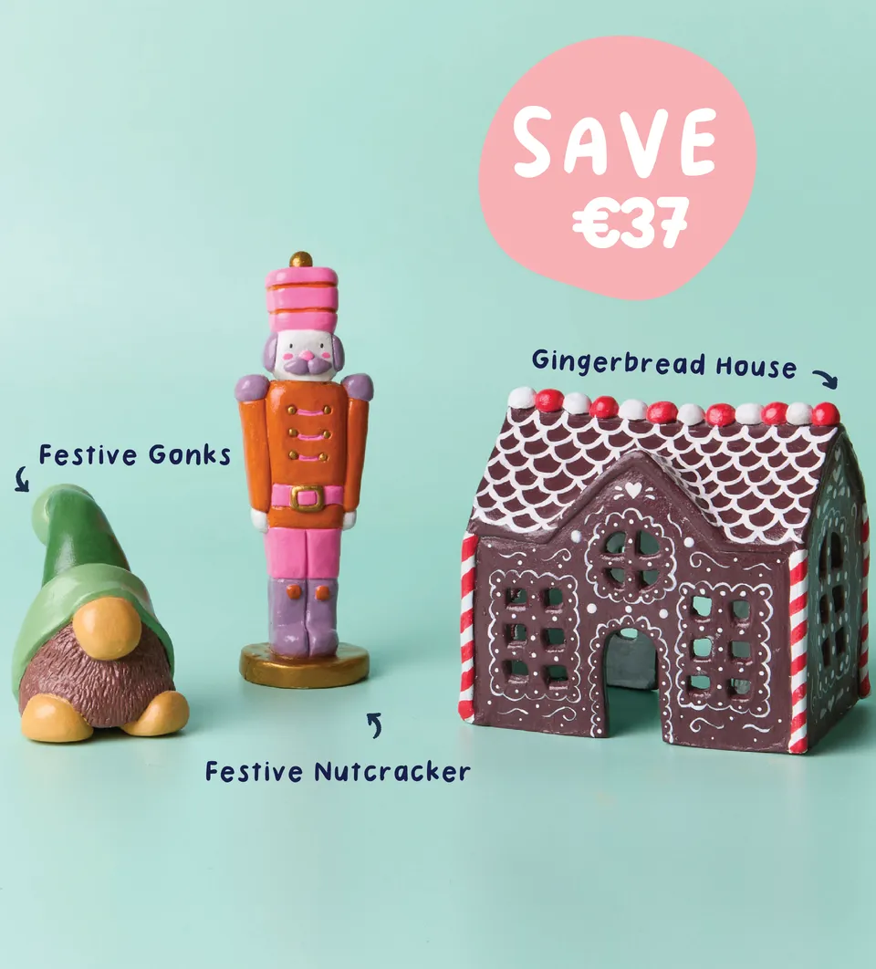 Pott'd Bundles Día de Nevada pack Natale kit ceramica