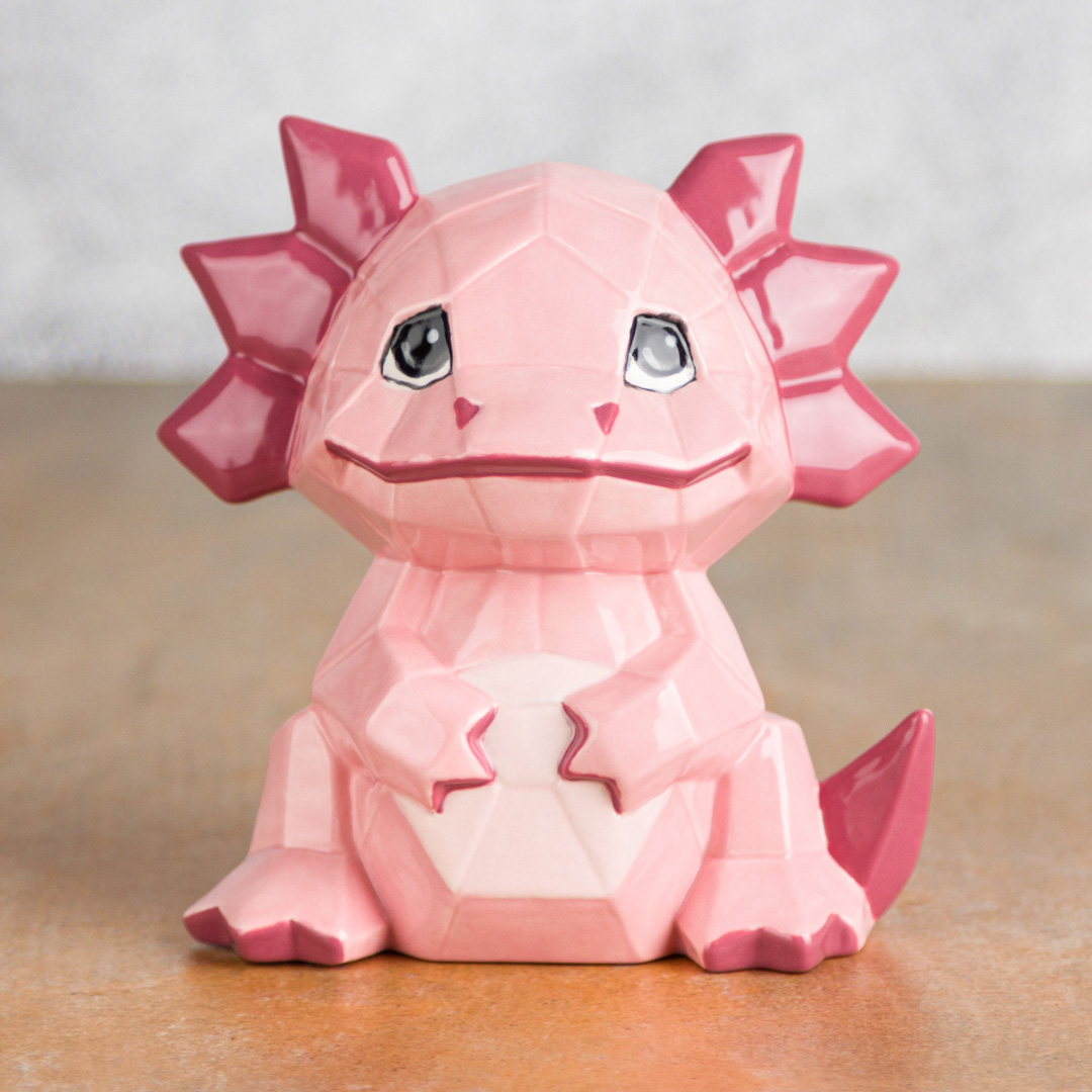 Mayco Earthenware Bisque Axolotl Facet-ini ceramica da dipingere