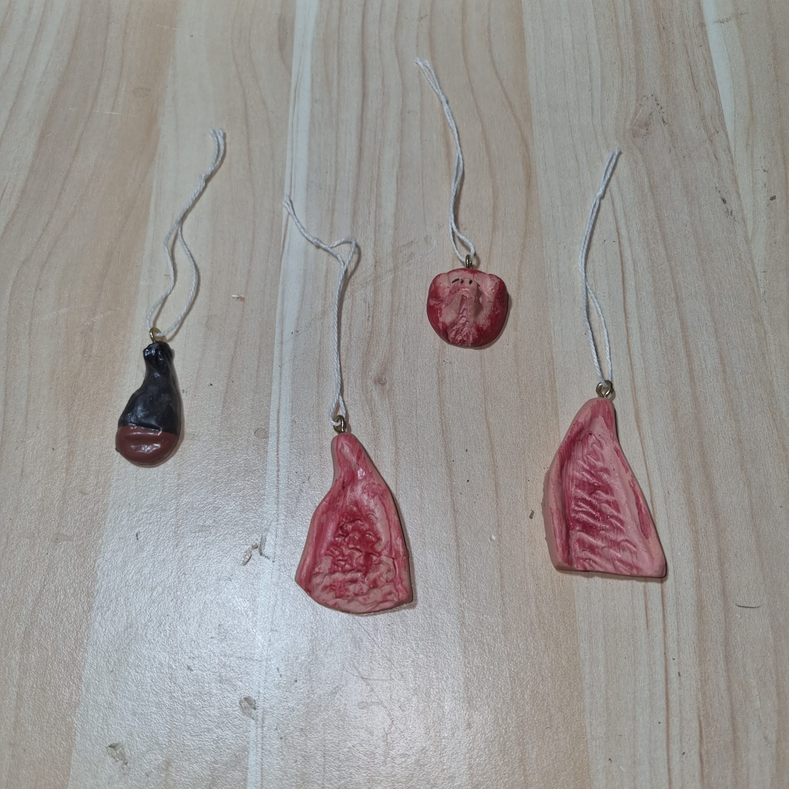 Minuterie accessori macelleria presepe confezione 4 pz