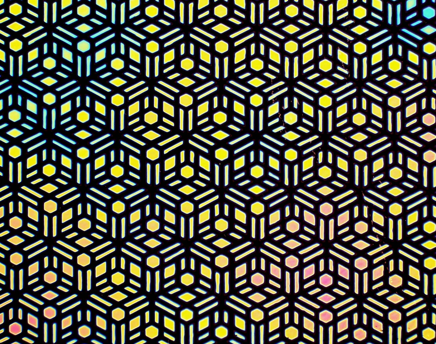 CBS Borderline Geometric vetro dicroico quarto Green Magenta