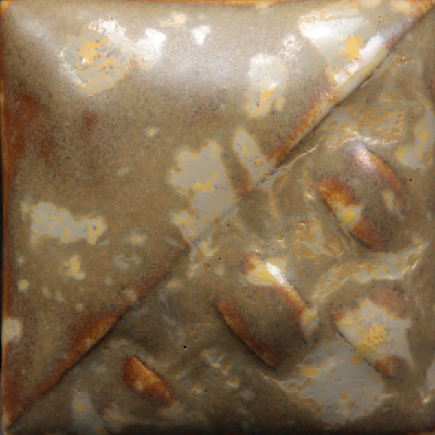 Mayco Stoneware Honeycomb smalto marrone con cristalli