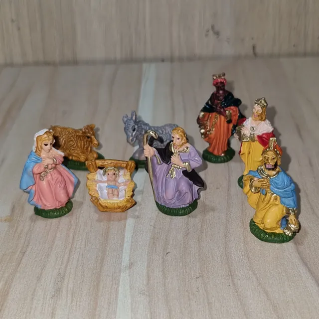 Ditta Montanini Pastori PVC Euromarchi Natività 4 cm 8 pezzi