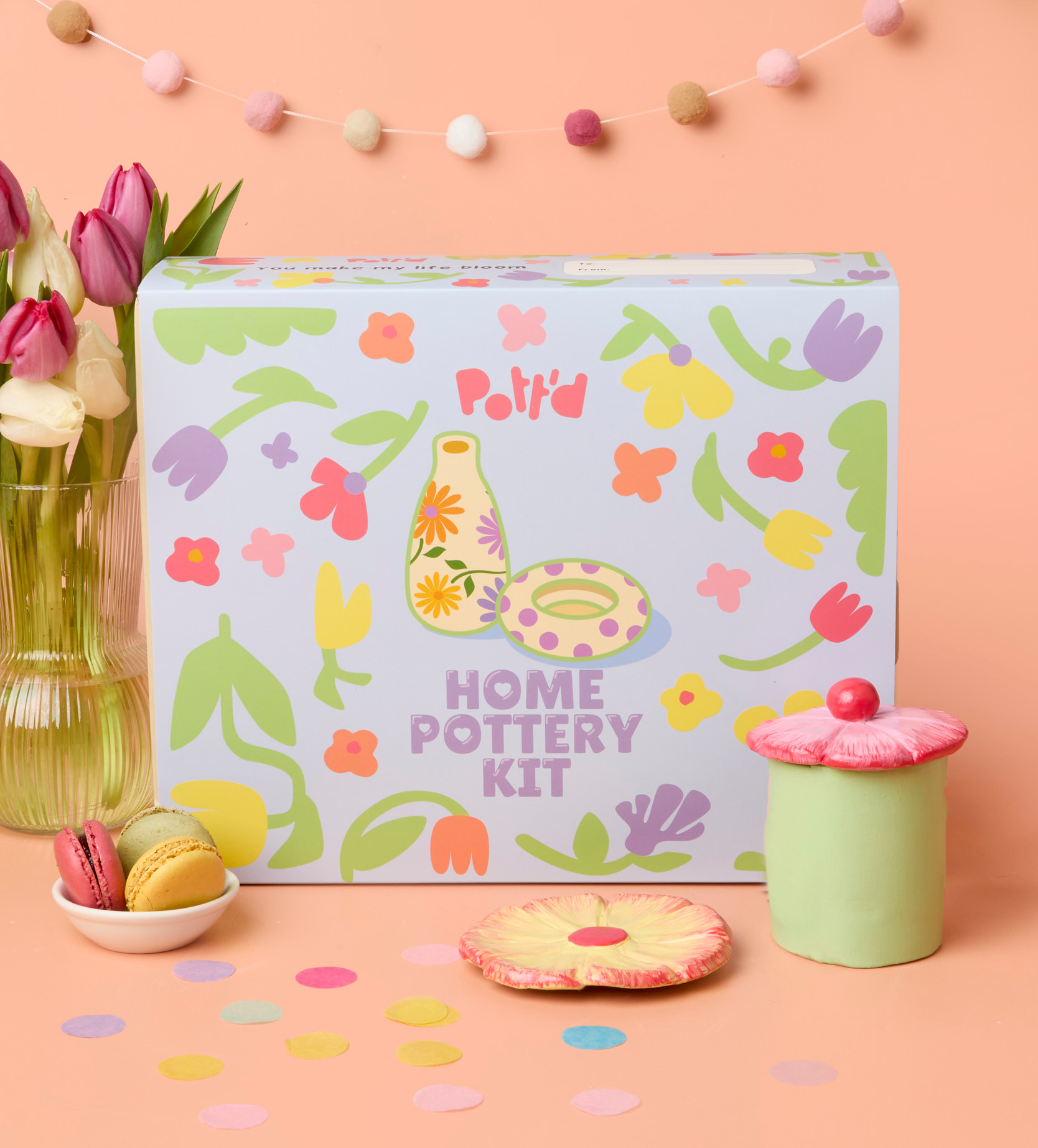 Pott'd Home Pottery Kit ceramica Mum & Me argilla