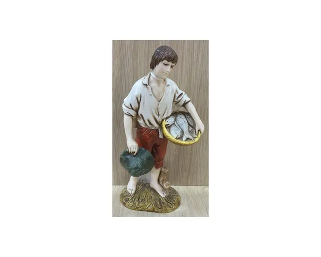 Montanini Pastori Landi 1222-02 pescatore 12 cm resina