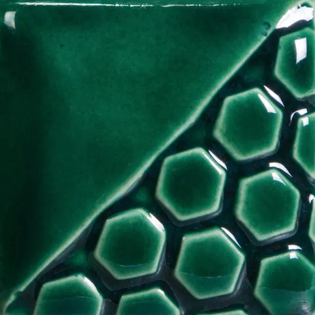 Mayco Elements Green Sapphire smalto ceramico verde naturale