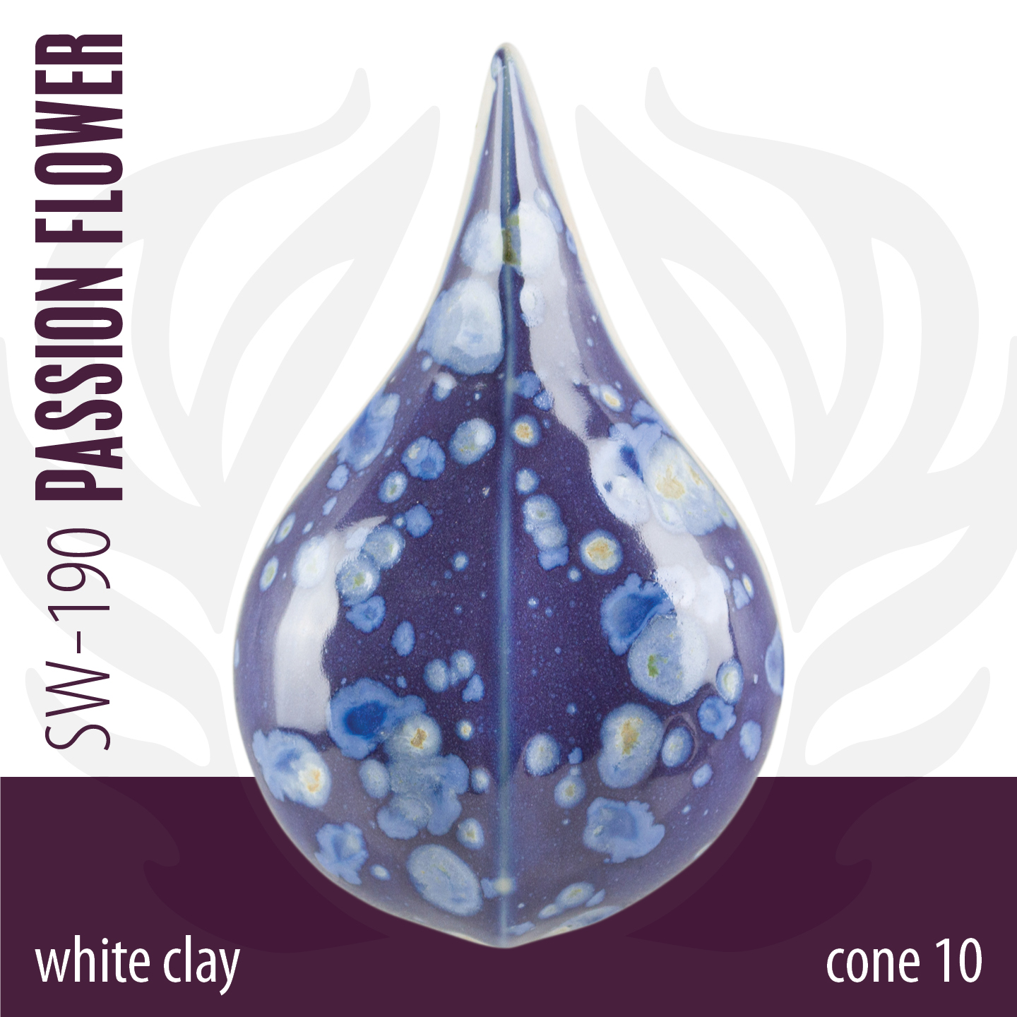 Mayco Foundations Passion Flower smalto ceramica cristalli